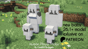 Human Player Mobs Sheep