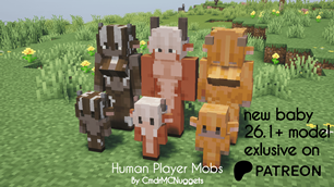 Human Player Mobs Cow