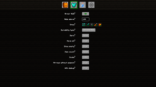 Default Config Screen