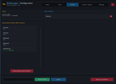 Config - Profiles View