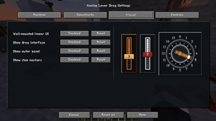 new options screen