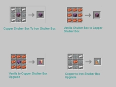 Iron and Copper Shulker Box recipes