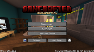 Dancrafted Title Screen (Josh Edition)