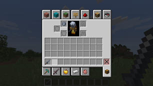 Helmet and Sword in inventory