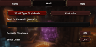 World type settings!!+