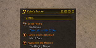Kaliel's Tracker - Events