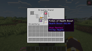 Health Boost Potion brewing