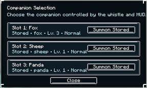 Whistle Menu