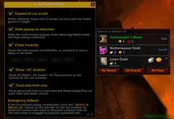 GroupLoot_v1_ test options