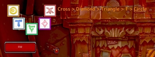 RW :Displayed in the order shown, using words instead of icons.