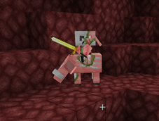 Zombified Piglin on a Zoglin - Rare baby variants