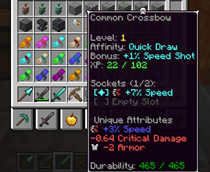 Crossbow with scroll of speed