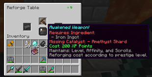 Awakened weapon reforge cust