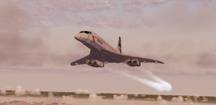 Concorde in flight