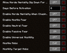 Universal Hostility Configs