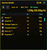 Session Details View
