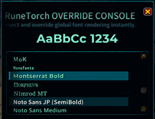 RuneTorch Menu01
