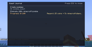 A quest journal gui...