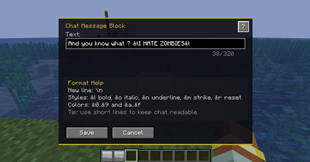 You can also send chat messages !