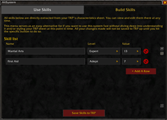 Skill building window