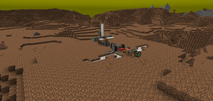 Crashed airplane