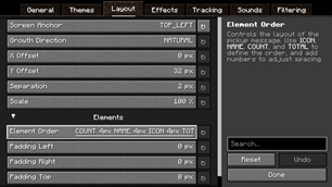 Layout Settings