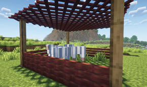 Shady sheep pen