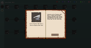 Skill Tree Interface – Click to unlock additional skill slots