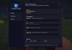 The main menu