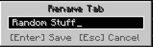 Tab Rename