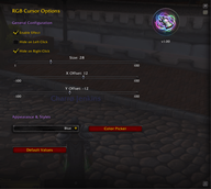 Config panel