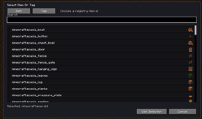 Item Search Bar