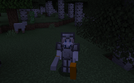 tin sword, builders hammer and tin armor