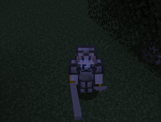 tin sword, tin pickaxe and tin armor