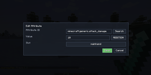 attribute edit window