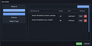 populated attribute table