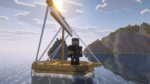 Fishing on a sailboat