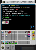 New GUI for Electric Blast Furnace