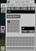 Dual Cover GUI conveyor tab