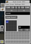 Dual Cover GUI pump tab
