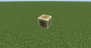 A Sulfur Cube With an Oak Log