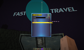 Fast Travel Interface