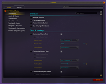 WT: Action Bars Settings