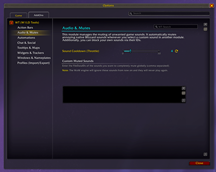 WT: Audio & Mutes Settings