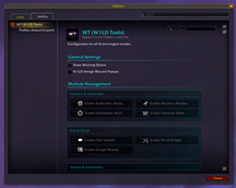 WT: Main Settings