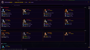 Character roster