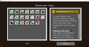 races selection