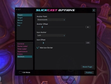 Player [Anchor] options
