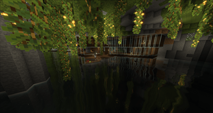 Hide in lushy caves