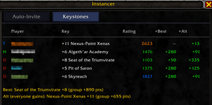 Keystones Tab